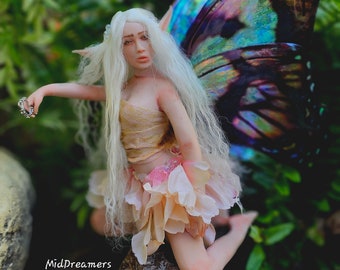 MidDreamers Larger Scale Ooak Butterfly Fairy Narcissa