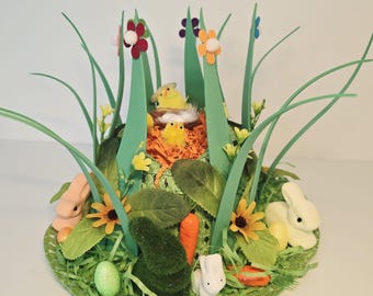 DIY / Ready made Nature Inspired Easter Bonnet ( Boys Girls )