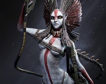 Flame Witch | 16K 3d Print | DIY & Paint kit | Movie fan-art | by Bulkamancer Sculpts