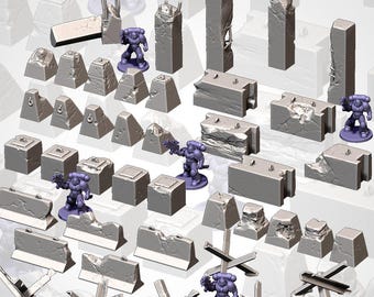 40k Scatter Terrain | Grimdark Scenery | FDM 3D Printed | designed by Txarli Factory