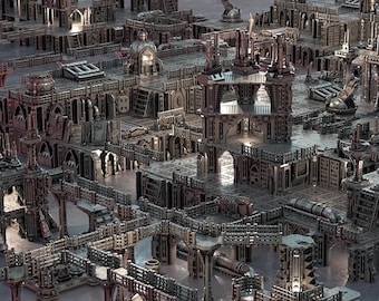 Futuristic Scenery for Skirmish Wargames | FDM 3D Prints | DarkHyve Assault: Second Wave | by Saucermen Studios