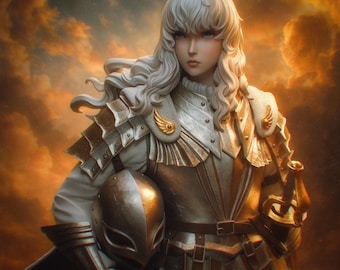 Silver Falcon | Griffith (Berzerk) Fan-art | DIY & Paint 16k 3d Printed Kit | by Bulkamancer Sculpts