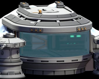 Snowy Buildings | Wargaming Terrain 28mm | 3d Printed Kit to assemble & Paint | Rebel Command Base by WarScenery