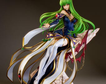 Green Witch | Anime Fan-art | 16K 3d Print to assemble & paint | by Bulkamancer Sculpts