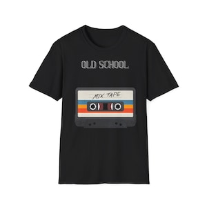 Vintage Retro Cassette T-Shirt, Old School T-Shirt, Unisex Graphic Tee, Music Lover Gift, 80s 90s Style Apparel, Nostalgic Fashion