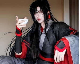 Wei Wuxian Cosplay Costume, Anime Cosplay Costume, Grandmaster of Demonic Cultivation Outfit, Mo Xuanyu & Lan Wangji Robe Set for Men