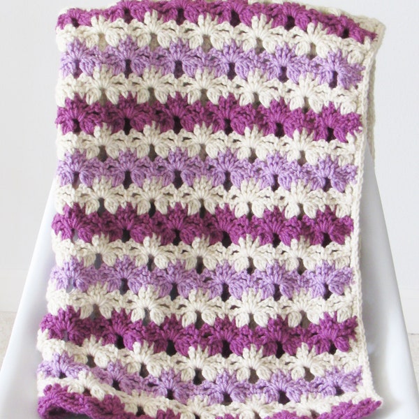 Easy Crochet Baby Blanket Pattern, Crochet Blanket Pattern, Crochet Afghan Pattern, Sweet Dreams Blanket