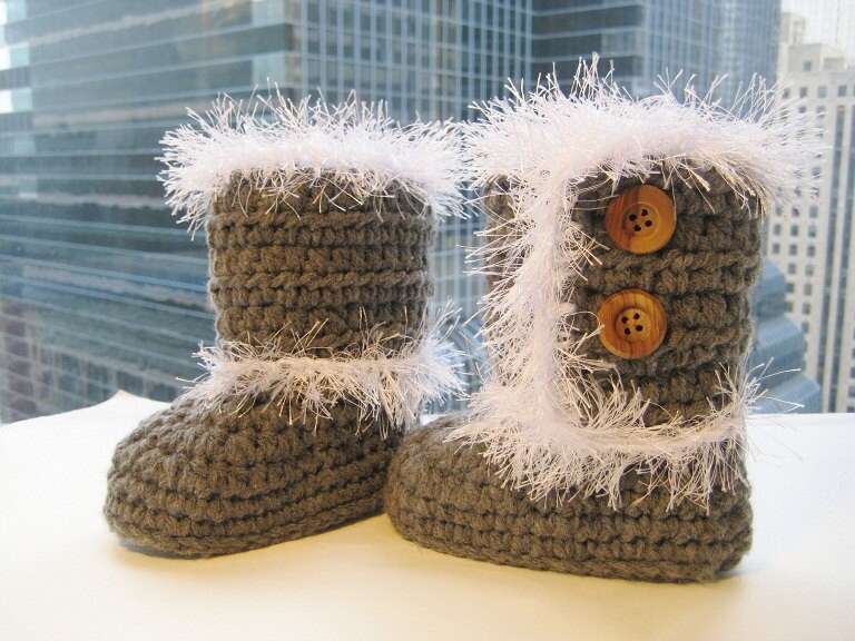 shaggy slipper boots