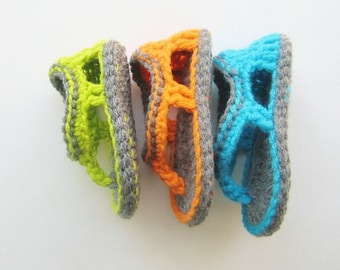 Crochet Sandals Pattern, Flip Flop Sandals Pattern for Baby Boys,Trekkers