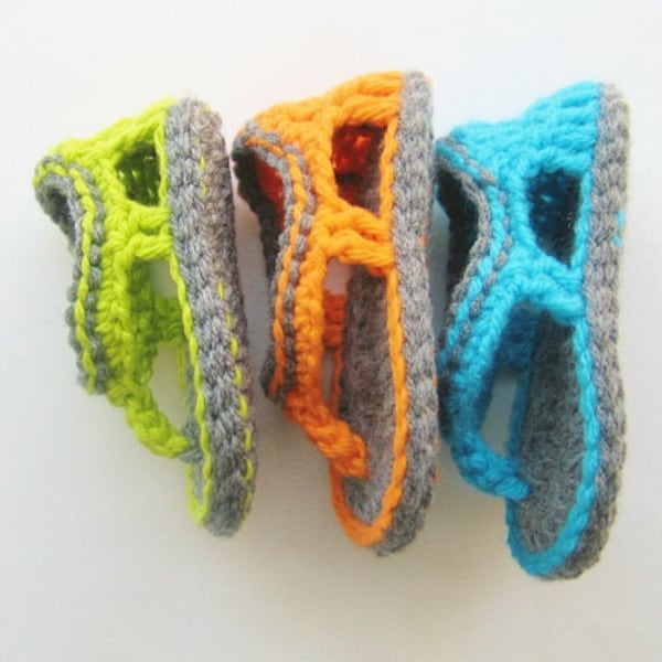 Crochet Sandals Pattern, Flip Flop Sandals Pattern for Baby Boys,Trekkers