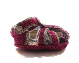 Lässige Sandalen Baby Booties Häkelanleitung (pdf-Muster zum Verkauf)