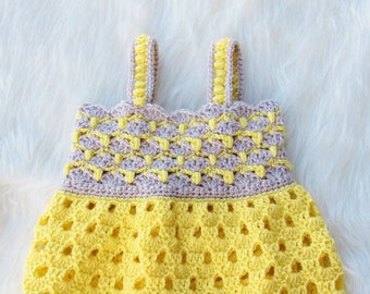 Crochet Baby Dress Pattern, Baby Dress Crochet pattern, Crochet Summer Baby Dress Pattern, Crochet Spring Baby Dress Pattern, Sunshine Dress