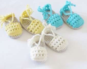 Crochet Pattern, Crochet sandals Pattern,Booties Crochet Pattern, Baby Shoe Pattern, Summer Pattern,  May sandals