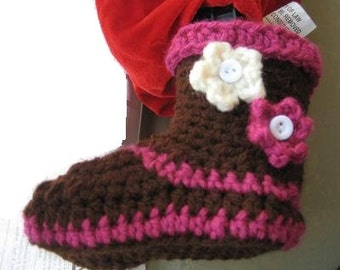 Crochet  Booties pattern ( pdf pattern), Boots for Girls