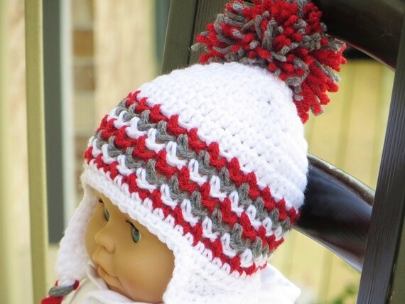 Baby boy hat with ear flaps crochet pattern hot sale