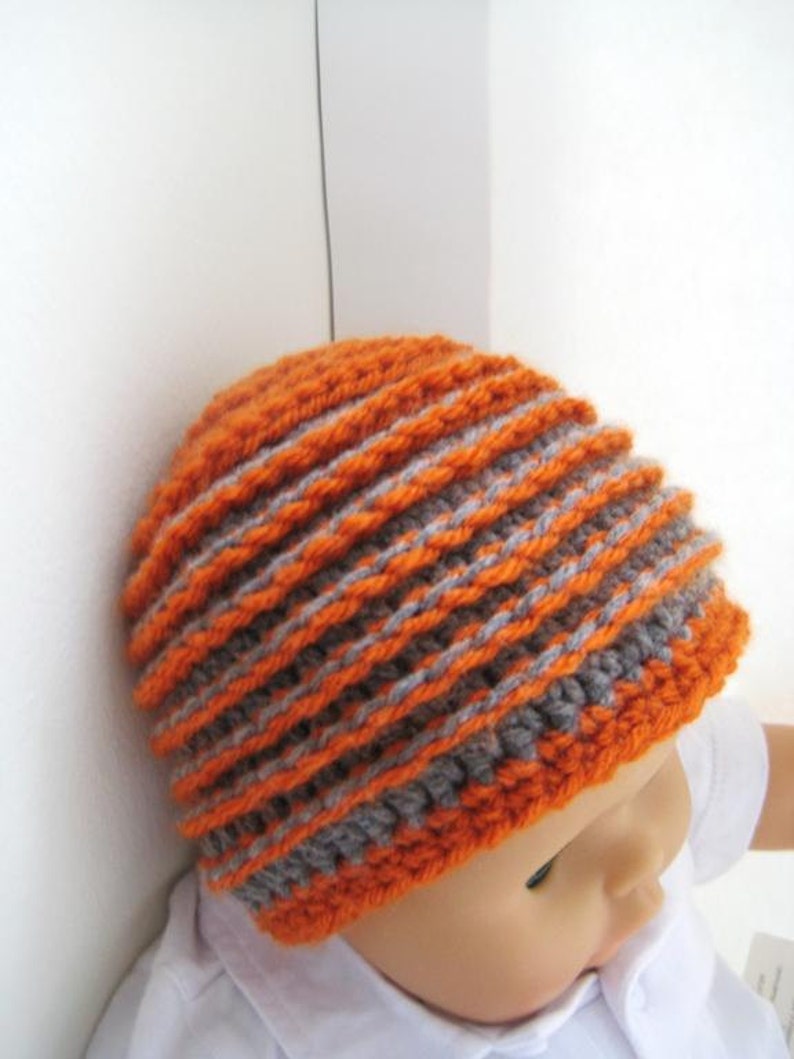 Crochet Pattern Hat , Newborn Baby to Adult, Boy and Girl, Pdf pattern Beehive Beanie image 3