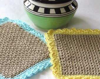 Crochet Dishcloth Pattern, Crochet Washcloth Pattern