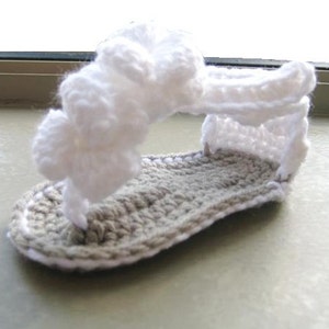 Crochet Pattern Baby Booties, Orchid Sandals pdf pattern for sale image 5