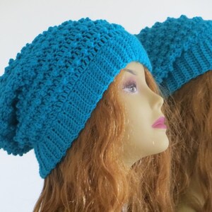 Crochet Slouchy Hat Pattern, Woman&#39;s Slouchy Hat Pattern,  Slouchy Beanie Crochet Pattern, Claudia Slouch Hat