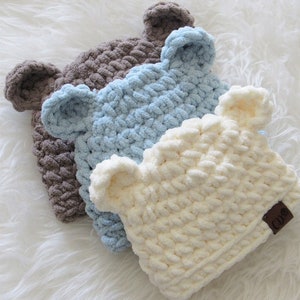 30 Minute Crochet Baby Hat Pattern, Teddy Hat Crochet Pattern, Bear Hat Crochet Pattern, Animal Hat Pattern, Crochet Baby Hat Pattern