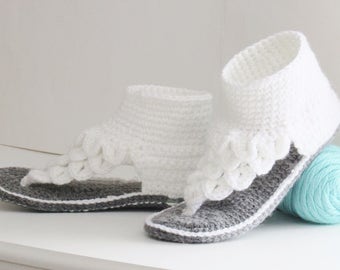 Crochet Slipper Pattern,Crochet Crocodile Stitch Sandals Pattern,Crochet Woman Slipper Pattern,Crochet Woman's Gladiator Pattern,Boho Dreamz