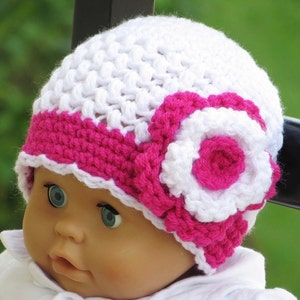 Crochet Beanie Hat Pattern for Baby, Crochet Beanie Pattern, Newborn to Woman sizes, Sofia Beanie