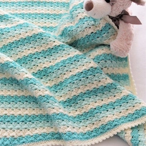 Gehäkelte Baby Decke Muster, gehäkelte afghanische Muster, häkeln Anfänger Decke Muster, Seaspray Afghan