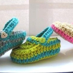 Crochet Baby Booties Pattern, Booties Crochet Pattern,Crochet Baby Slipper Pattern for Boys or Girls