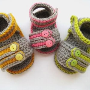 Häkelanleitung Baby Booties oder Sandalen( pdf Anleitung)2- Sportliche Sandalen