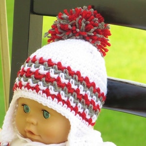 Crochet Ear Flap Hat Pattern, Crochet Baby Pattern, Crochet Hat Pattern, Hayden Ear Flap Hat