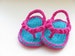 Crochet Pattern, Baby Flip Flops or Thongs for Girls, INSTANT DOWNLOAD, Crochet Pattern in 4 sizes pdf pattern 