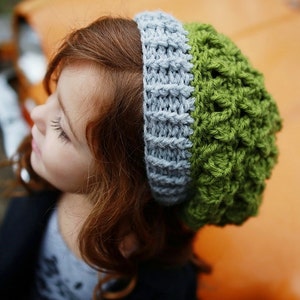 Crochet Hat Pattern, Crochet Slouch Hat Pattern, Crochet Beret Pattern, Baby to Woman, Blair Slouch image 5
