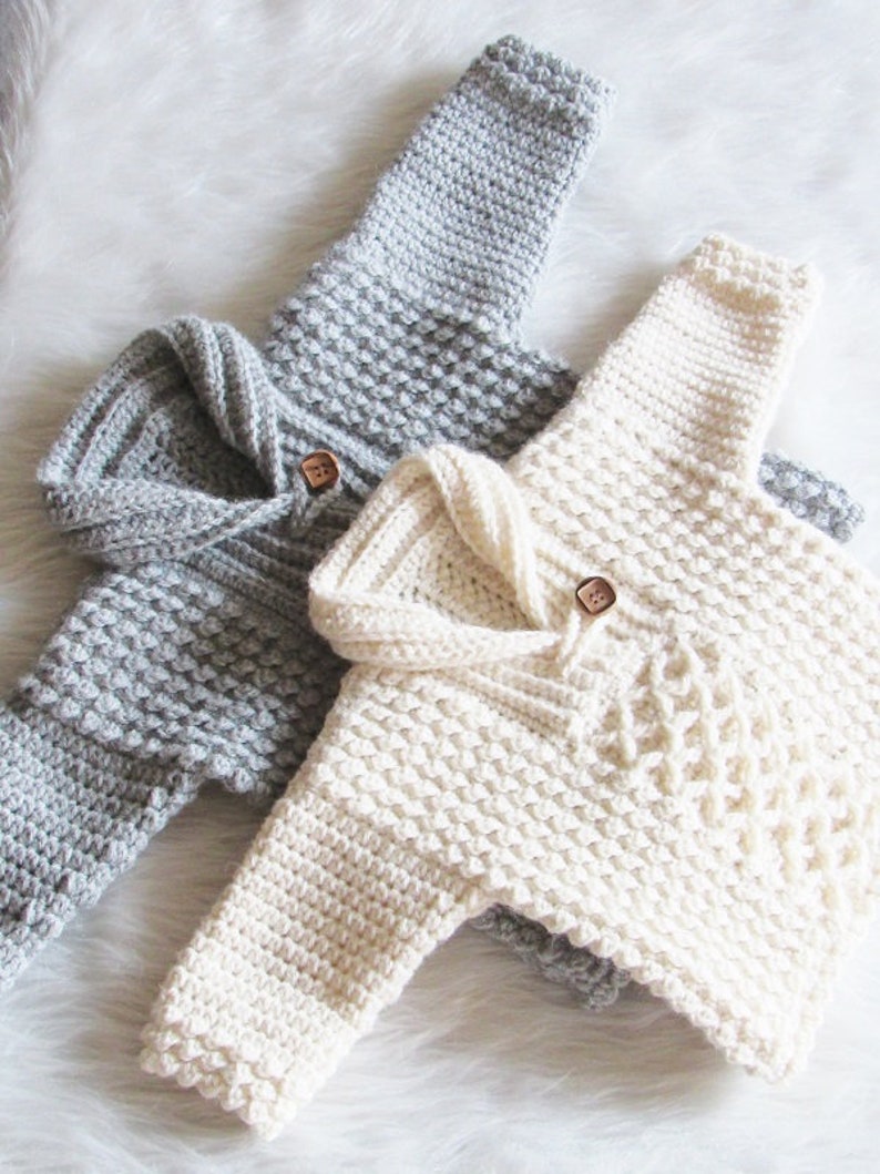 Crochet Sweater Pattern for Baby and Toddler 03 Months to