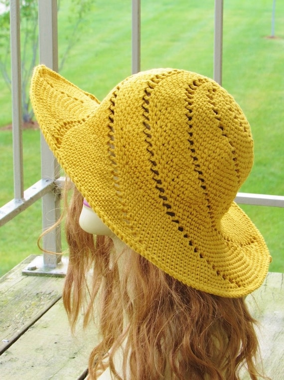 Buy Crochet Sun Hat Pattern, Crochet Hat Pattern, Crochet Brimmed Hat  Pattern, Sunsational Sun Hat Online in India 