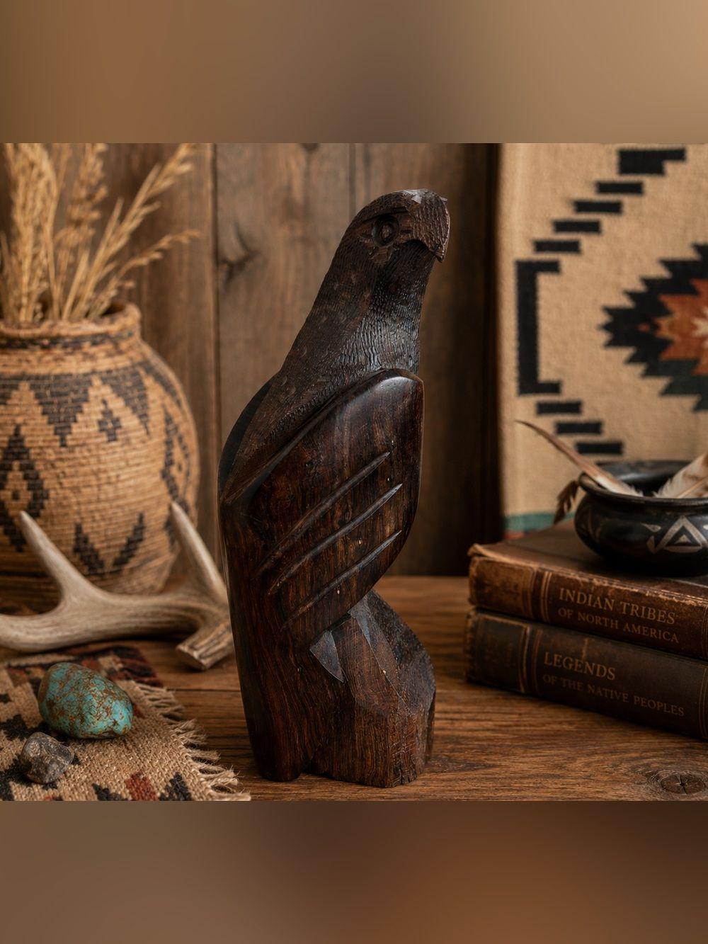 Vintage Hawk Figurine - Etsy