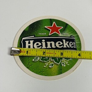 Vintage Heineken-onderzetters Lot 100 bierbars Retro Advertising Man Cave afbeelding 2