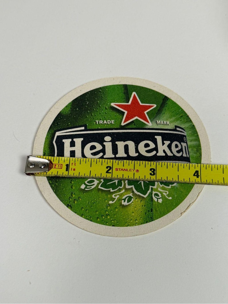 Vintage Heineken-onderzetters Lot 100 bierbars Retro Advertising Man Cave afbeelding 2