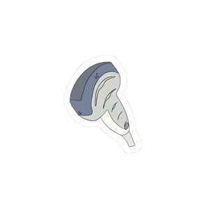 Ultrasound probe sticker, Stylish Kiss-Cut Stickers