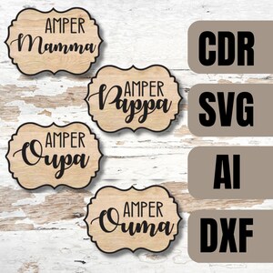 Laser Cut Digitale Datei | Babyparty Pin Buttons | Holzknopf Abzeichen | Mama zu sein | Papa sein | Digitales SVG DXF CDR