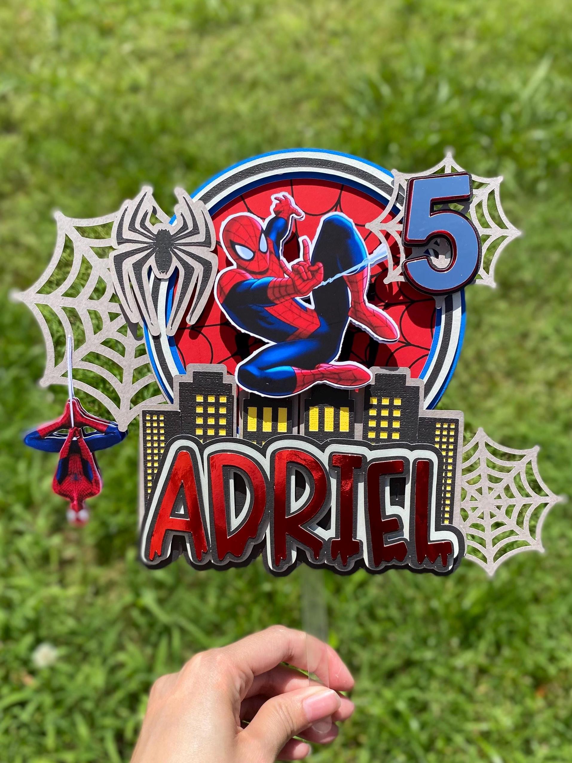 Personalized Cake Topper, Super Hero Cake Topper, Spiderman Cake topper