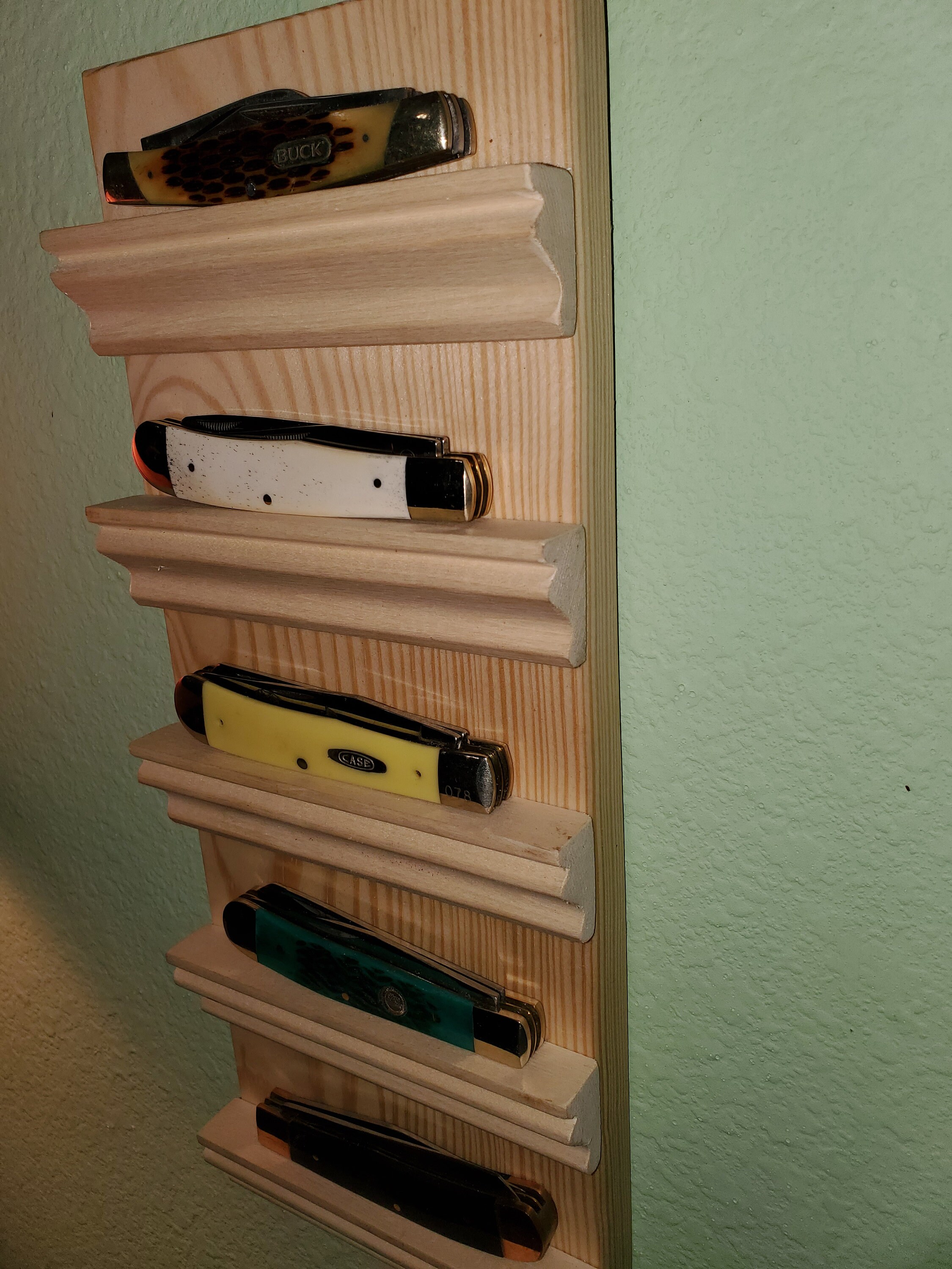 Pocket Knife Displayknife Displayhunting Knifepersonalized Knife