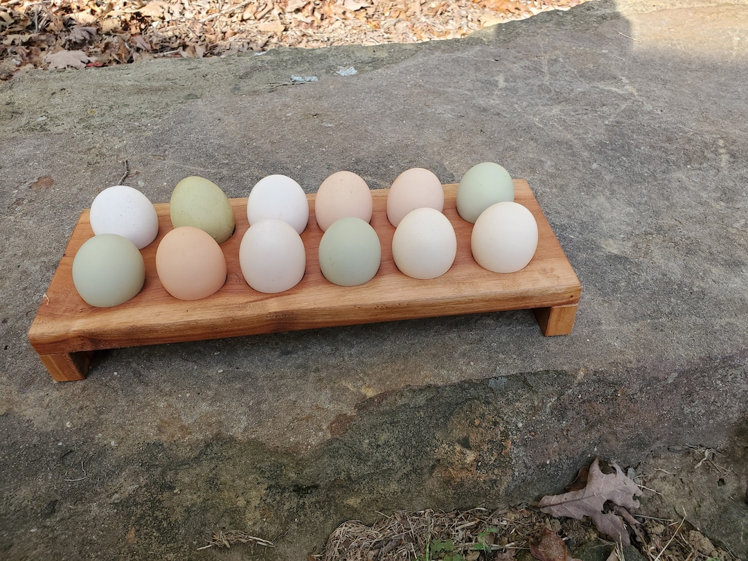 Farmhouse Egg Tray/egg Holder/fresh Egg Display/wood Egg Etsy