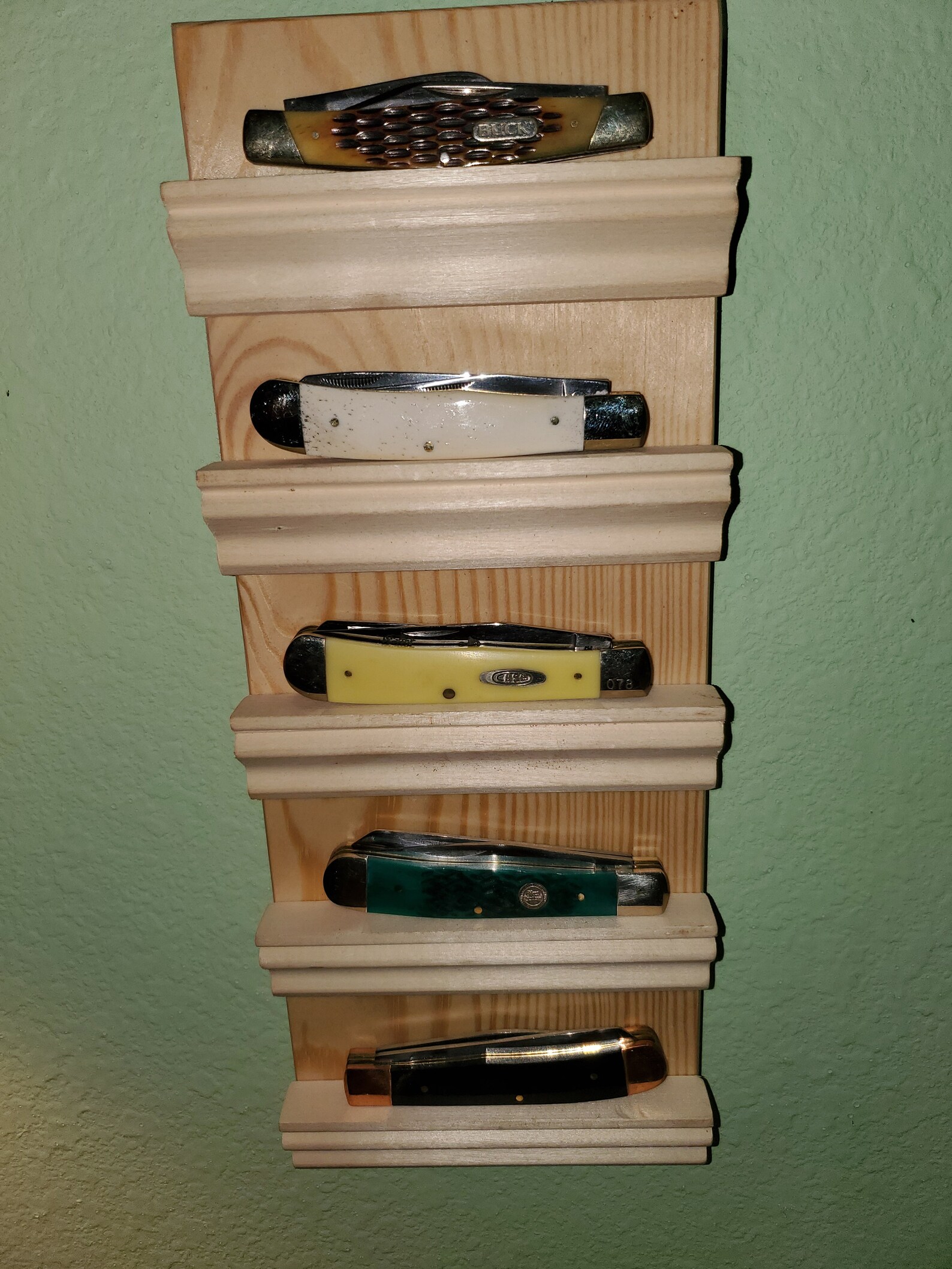 Pocket Knife Displayknife Displayhunting Knifepersonalized Knife