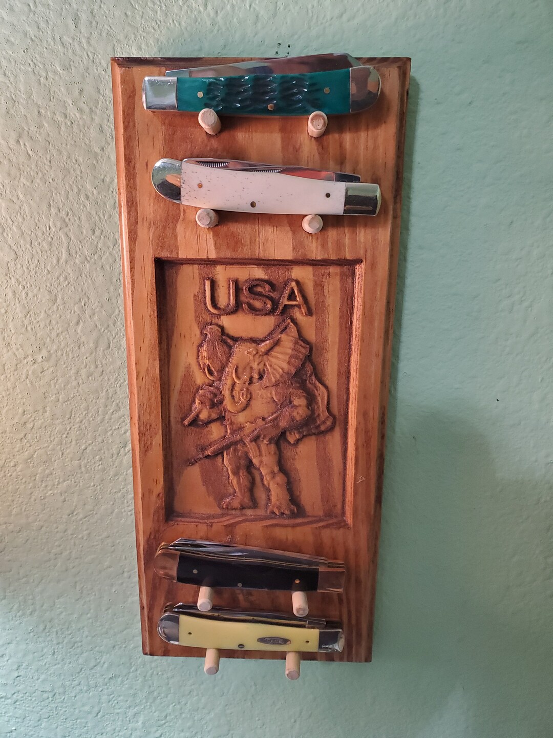 Pocket Knife Display/hunting Knife Display/military Knife Etsy