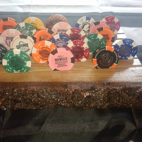 Harley Davidson Poker Chip Display Etsy