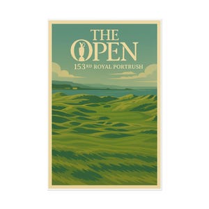 Royal Portrush Golf Poster: 153rd Open Championship Vintage Print