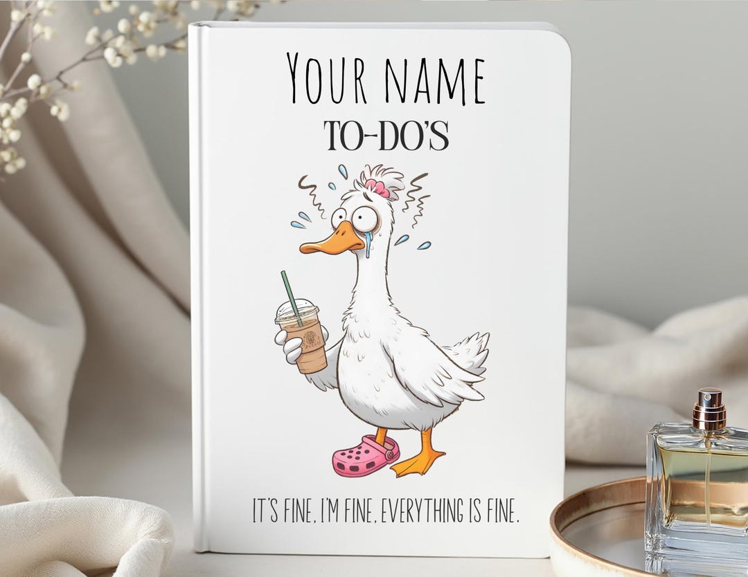 Notebook Goose Personalized Silly Goose To-do Journal: Matte Hardcover Notebook - Etsy