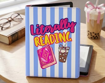 Literally Reading Kindle Case | E-reader Sleeve, Book Lover Accessory