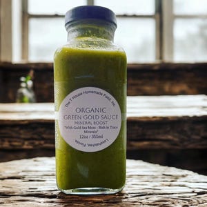 Organic Green Gold Sauce - Mineral Boost - Gourmet Herbal Sauce - No Preservatives