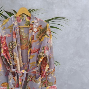 Maxi Vestaglia, Kimono Lungo Da Donna, Elegante Pigiama, Pigiama - Foto 10